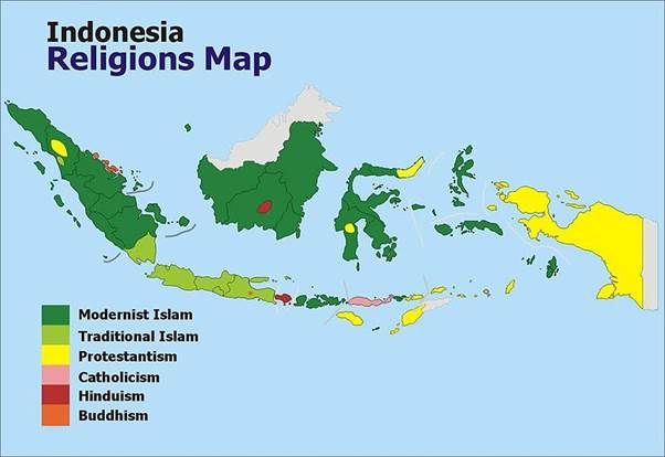 Mapping Religion in Indonesia - GeoCurrents